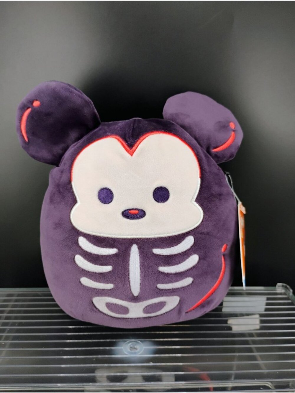 Disney Squishmallow Purple Skeleton Mickey Plush Halloween Toy